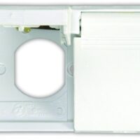 JR Products Weatherproof Receptacle Cover, Polar White