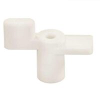 JR Products Fold-Down Door Catch, 1/2 Inch, Polar White