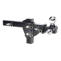 Husky Towing Adjustable Triple Ball Mount, 2 inch Receiver, 10000 lbs