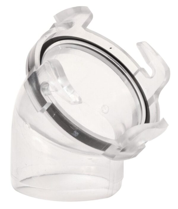 Valterra 45-Degree Sewer Adapter, Clear