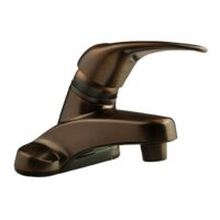 Dura Faucet RV Lavatory Faucet, Oil Rubbed Bronze, Mid-Arc, 4" Mount