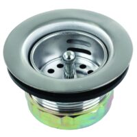 JR Products Sink Strainer, 2 in. Drain, Die-Cast Steel