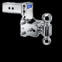 B&W Trailer Hitch Ball Mount 2-1/2" Receiver 18,000 lb Dual Ball Chrome Plated