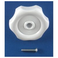 Strybuc Window Crank Knob, White, 2-1/8 Inch Diameter, 7/8 Inch Shaft