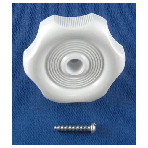 Strybuc Window Crank Knob, White, 2-1/8 Inch Diameter, 7/8 Inch Shaft