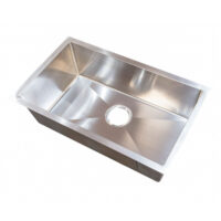 Lippert Stainless Steel Sink, Single Bowl, 15 x 25 Inch, Silver