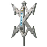 BAL RV X-Chock Wheel Chock, 10-inch, Silver, Set of 2, Marine