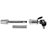 Trimax Keyed Barbell Hitch Pin, 2 in Receiver, Silver