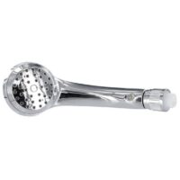 Phoenix Products Hand-Held Shower Head, Silver Plastic with Chrome Plating, No Hose