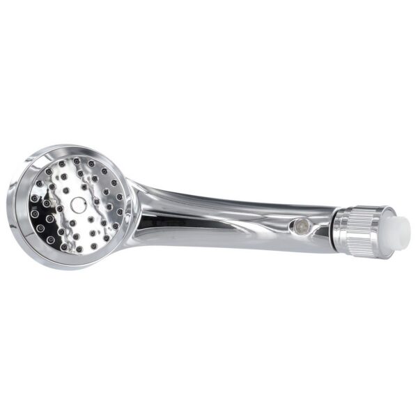 Phoenix Products Hand-Held Shower Head, Silver Plastic with Chrome Plating, No Hose