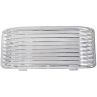 Valterra Rectangular Porch Light Lens, Clear Acrylic, Snap-On