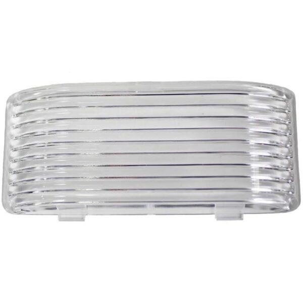 Valterra Rectangular Porch Light Lens, Clear Acrylic, Snap-On