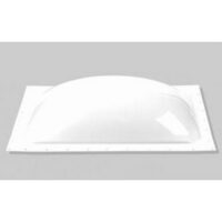 Specialty Recreation 26x18 White Rectangular Bubble Skylight, 5-Inch Height