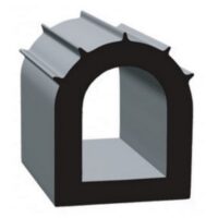 Clean Seal D-Seal Slide Out Seal, 50 Feet, 7/8 Inch, Black