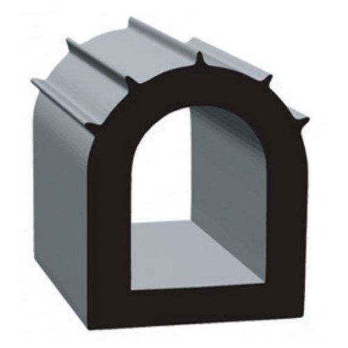 Clean Seal D-Seal Slide Out Seal, 50 Feet, 7/8 Inch, Black