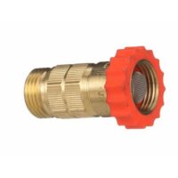 Valterra Fresh Water Pressure Regulator, 40-50 PSI, Brass, Gold/Orange