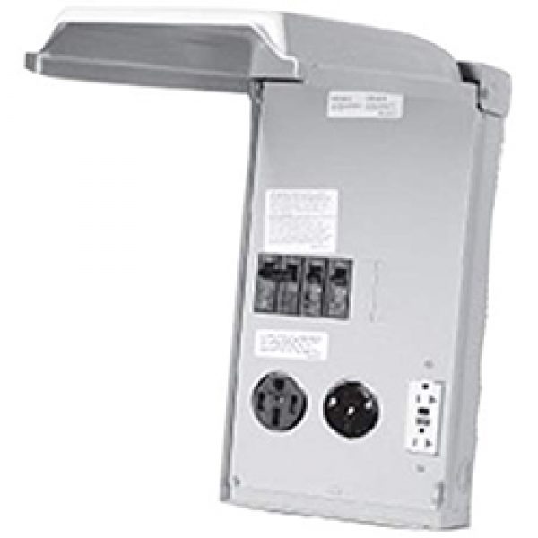 Parallax Power Supply 20 Amp GFCI Receptacle, 120/240V, Gray
