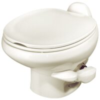Norcold Ceramic Permanent RV Toilet, Bone, 12 in Seat Height