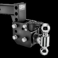 B&W Trailer Hitch 2-1/2" Receiver 21,000 lb Dual Ball Mount, Black Powder Coated