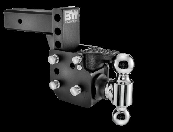 B&W Trailer Hitch 2-1/2" Receiver 21,000 lb Dual Ball Mount, Black Powder Coated