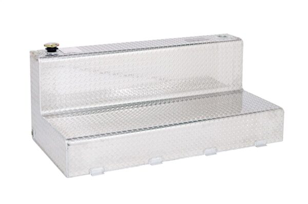 Dee Zee Aluminum Diesel Transfer Tank, L-Shape, 92 Gallon, Silver Diamond Plate