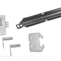 RV Designer 24 Inch Roller Drawer Slide Kit, Half White