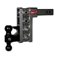 Gen-Y Mega Duty 16,000 lb Hitch Ball Mount, 2" Receiver, 7.5" Drop/Rise, Silver