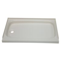 Lippert Rectangular Shower Pan, 24 in. x 32 in., Parchment White, ABS