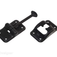 RV Designer 3-1/2 Inch T-Style Door Holder, Plastic, Black