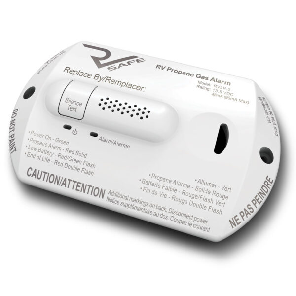 RV Safe Propane Leak Detector, Electronic, 12V, White