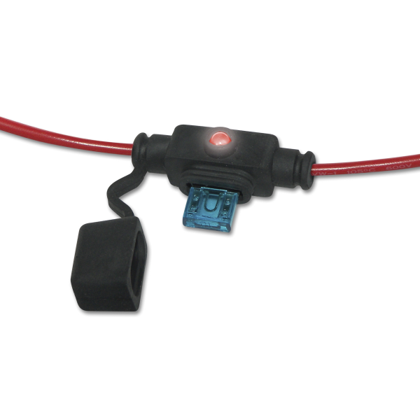 WirthCo Battery Doctor 30 Amp ATM Fuse Holder, 12 Inch, LED Indicator