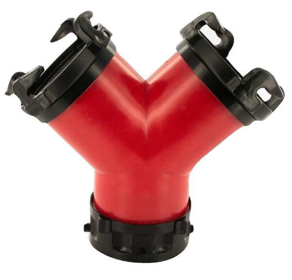 Valterra Rotating Wye Sewer Connector, Bayonet, Red and Black