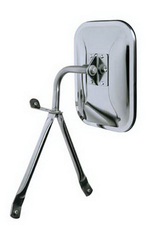 CIPA USA Low Mount Exterior Mirror, 7-1/2 x 10-1/2 Inch, Chrome, Silver