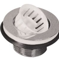 LaSalle Bristol Sink Strainer Basket, 2-1/2" Diameter, White