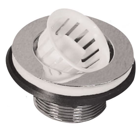 LaSalle Bristol Sink Strainer Basket, 2-1/2" Diameter, White