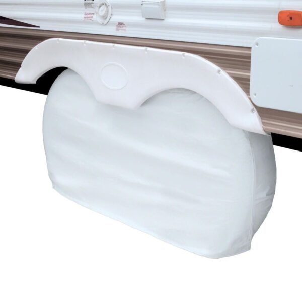 Classic Accessories Double Tire Cover, Snow White, 27–30 Inch
