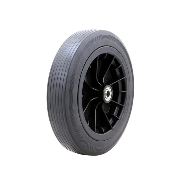 Duraflex Portable Waste Tank Wheel, 12 inch Rear, Rubber Tread