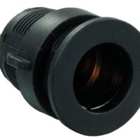 JR Products 12V Power Port Socket, Flush Mount, Black