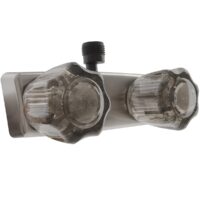 Dura Faucet Shower Control Valve, Silver, 2-Valve with Knob Handles