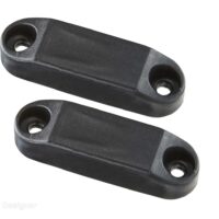 RV Designer Magnetic Door Catch, Black, Set of 2