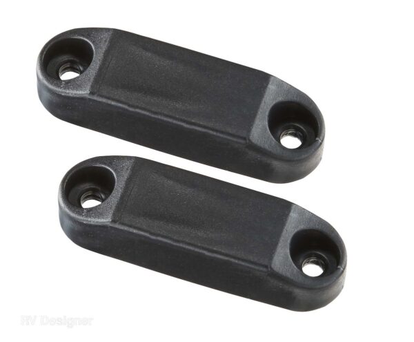 RV Designer Magnetic Door Catch, Black, Set of 2
