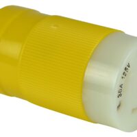 Marinco 30 Amp L5-30R Female Plug End, Yellow