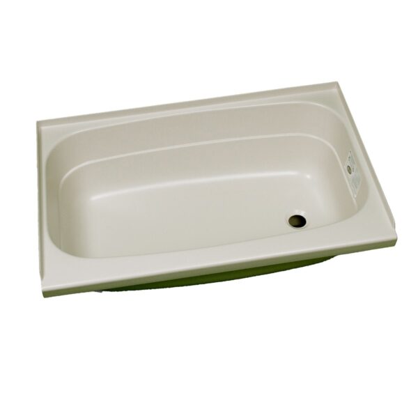 Specialty Recreation 24" x 36" Bathtub, Parchment, Right Hand Drain