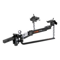 CURT MV Round Bar Weight Distribution Hitch, 10,000 lb, with Add-On Sway Control