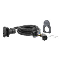 CURT 7-Foot 7-Way RV Wiring Extension for Fifth Wheel and Gooseneck Trailers