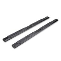 TrailFX A4 Hexagon Nerf Bar, 4.5 Inch Diameter, Black Aluminum, Set of 2