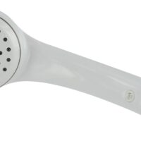 Phoenix Products Hand-Held Shower Head, White Plastic, No Hose