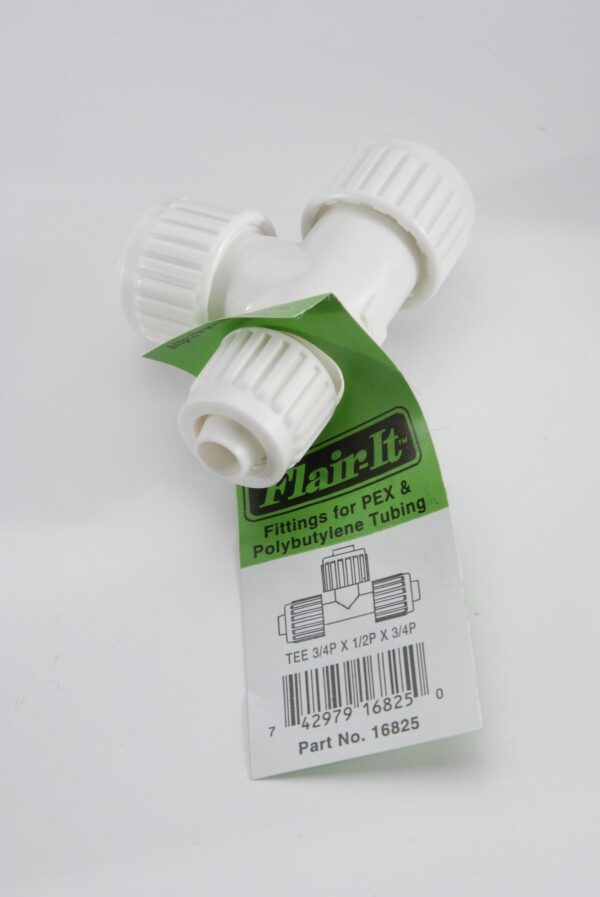 Elkhart Supply 3/4 Inch Compression Tee, White