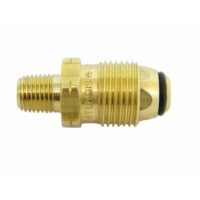 MB Sturgis Propane Connector with Excess Flow, Male POL to 1/4" Threads