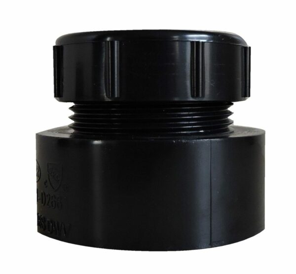 Valterra 1-1/2 Inch Trap Adapter, Black